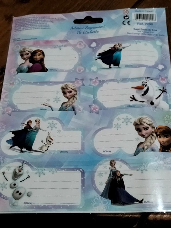 Lot de 16 étiquettes reine des neiges - photo numéro 2