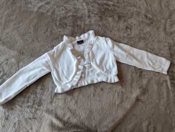 Boléro blanc sergent major 4 ans
