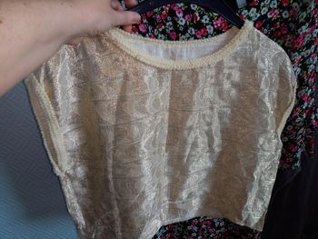 Blouse croc top vintage  or