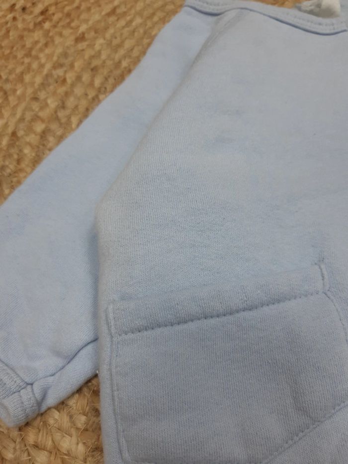 Gilet boutonné bleu - photo numéro 2