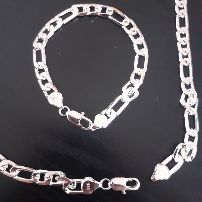 Collier et bracelet en argent s925 neufs Mixte - photo numéro 2