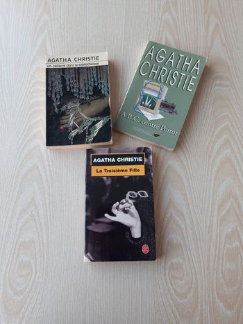 Lot 3 livres Agatha Christie