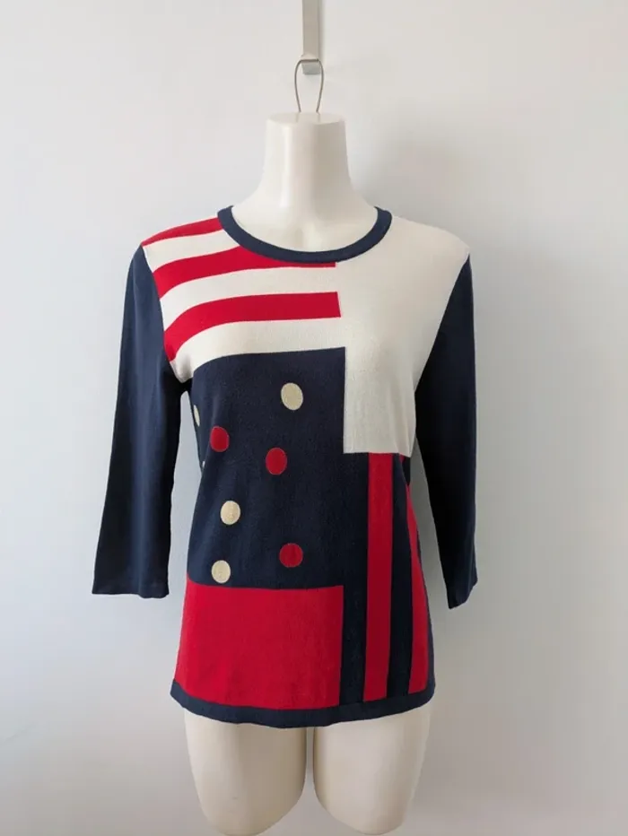 Pull léger en soie et coton manches 3/4 - Soie Pour Soi - taille 36