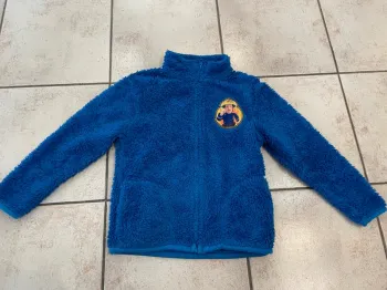 Sweat zippé polaire Sam le Pompier 110/116cm