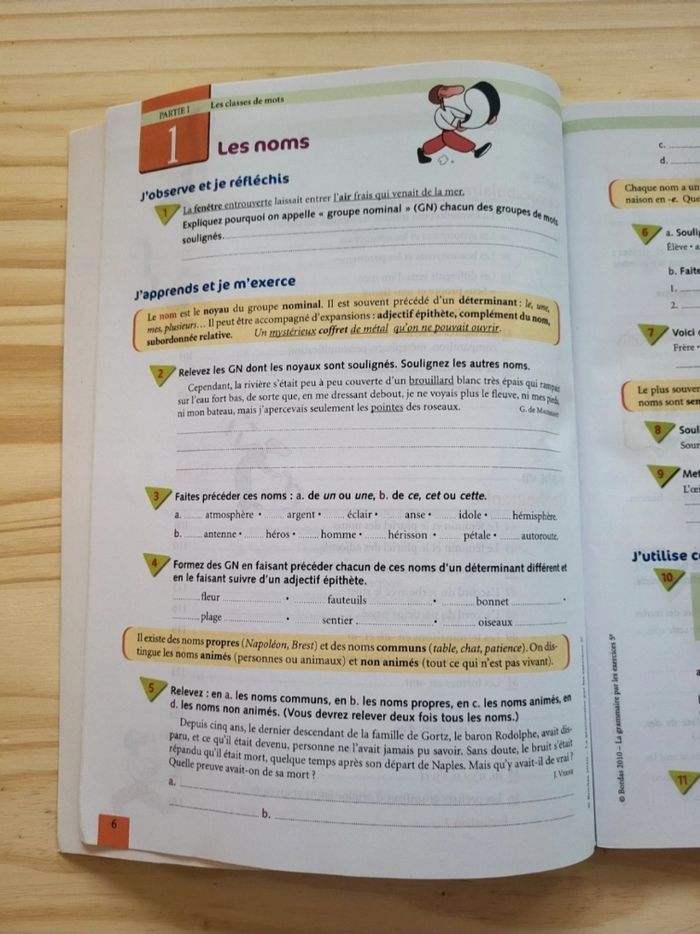 La grammaire par les exercices 5ème, Bordas - photo numéro 5