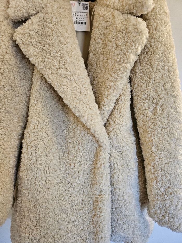 Manteau moumoute zara - photo numéro 3