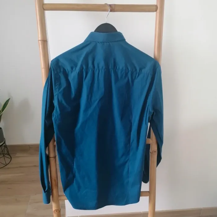 Chemise bleu manches longues izac - photo numéro 2