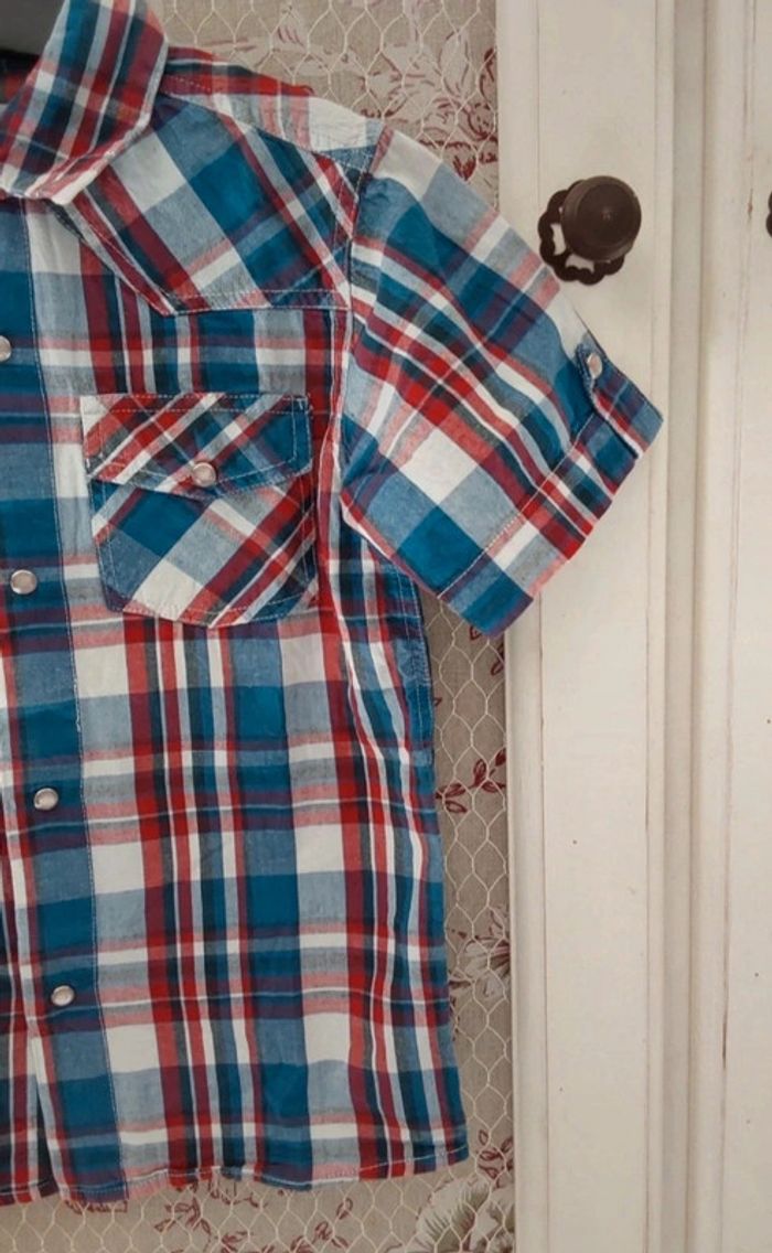 Chemise à carreaux Pick Ouic 6 ans Neuve - photo numéro 4