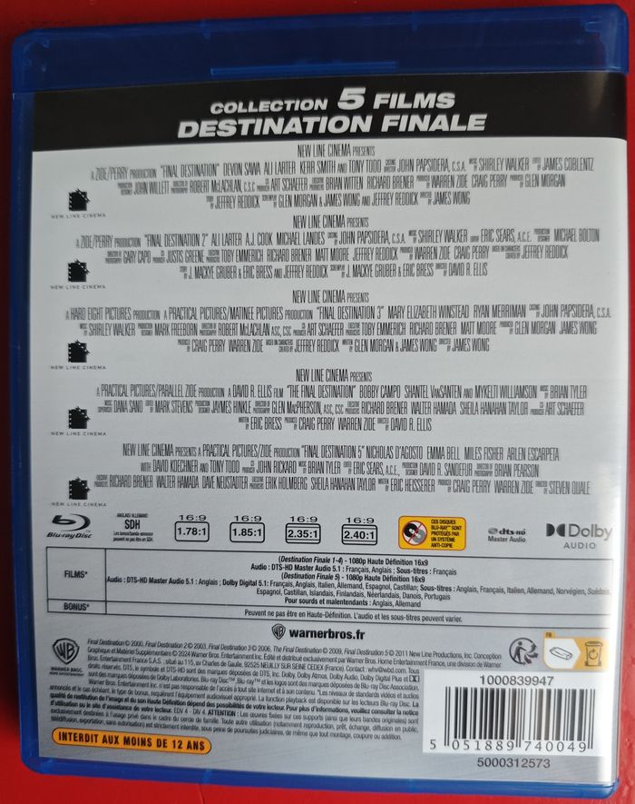 Coffret Bluray Destination Finale 1 à 5 - photo numéro 4