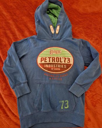 Pull a capuche petrol