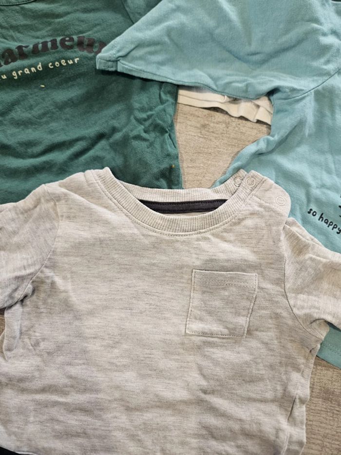 Lot de 6 tee shorts bébé 6 mois - photo numéro 4