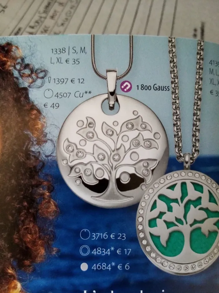 Collier et pendentif arbre de vie magnétiques - photo numéro 5