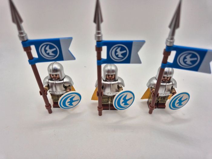 Figurines type lego 3 guerriers de la maison Arryn game of thrones - photo numéro 5
