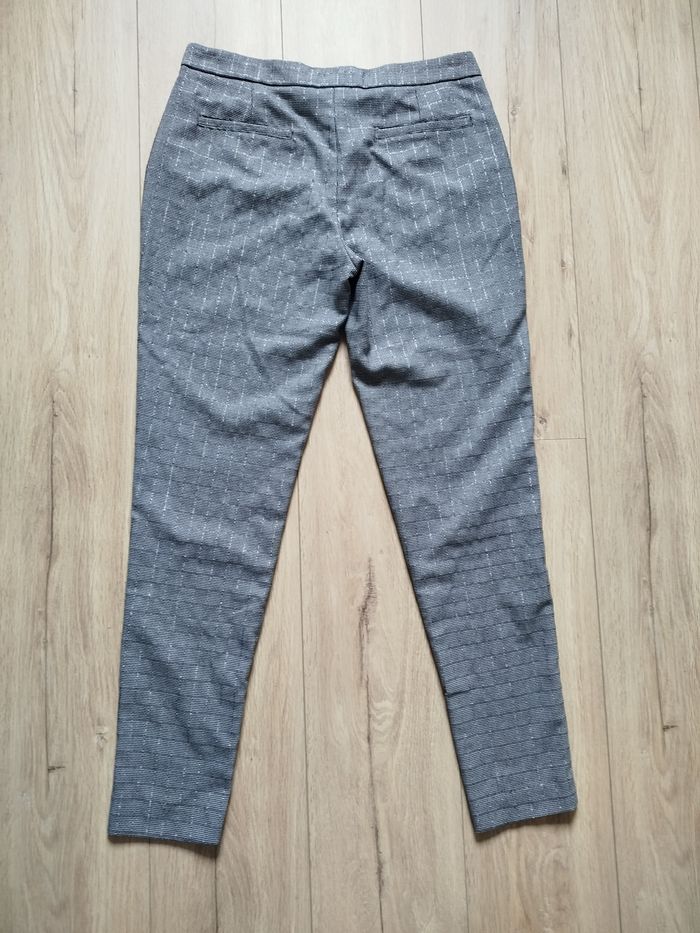 Pantalon Chino gris argenté 40 - photo numéro 8