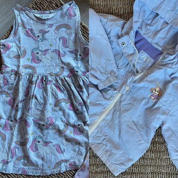 Robe H&M licornes + Veste Pat'Patrouille
