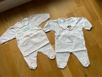 Lot de 2 pyjamas bébé fille
