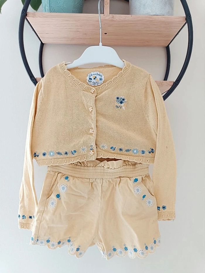 3 ans ensemble sergent major gilet et short