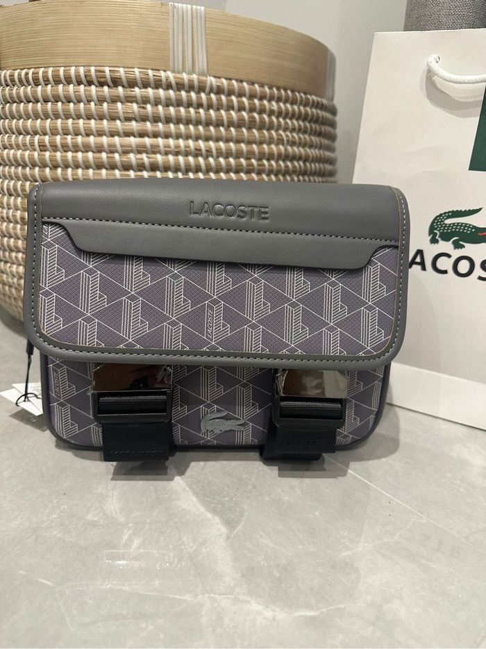 Sacoche Lacoste gris the blend - photo numéro 2