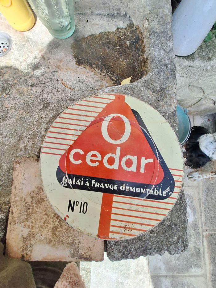 Boîte métallique vintage O Cedar publicitaire - photo numéro 6