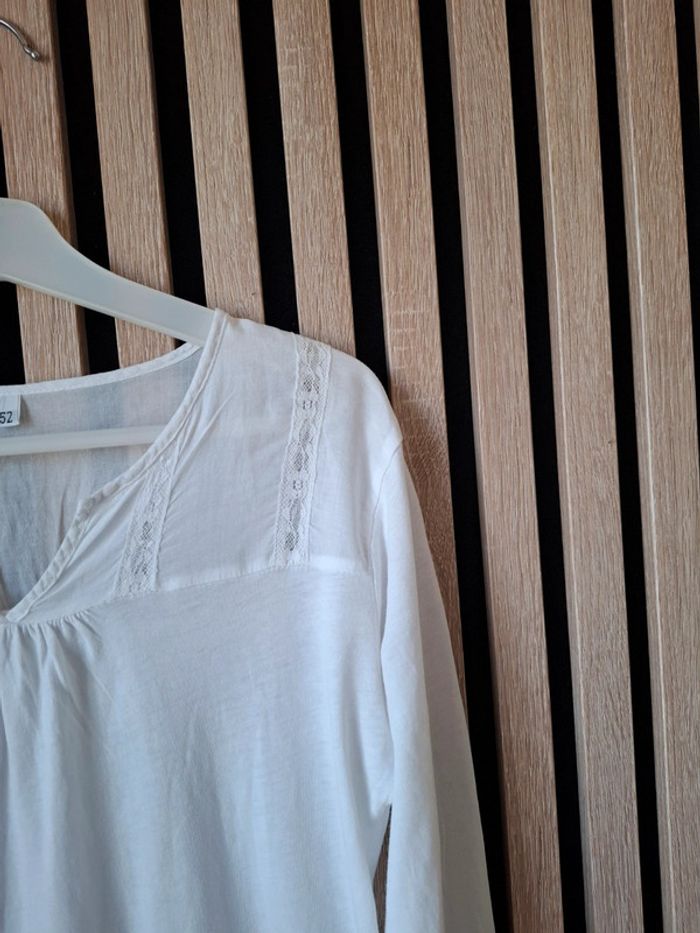 Haut blouse blanche Captain Tortue T 12 ans - photo numéro 2