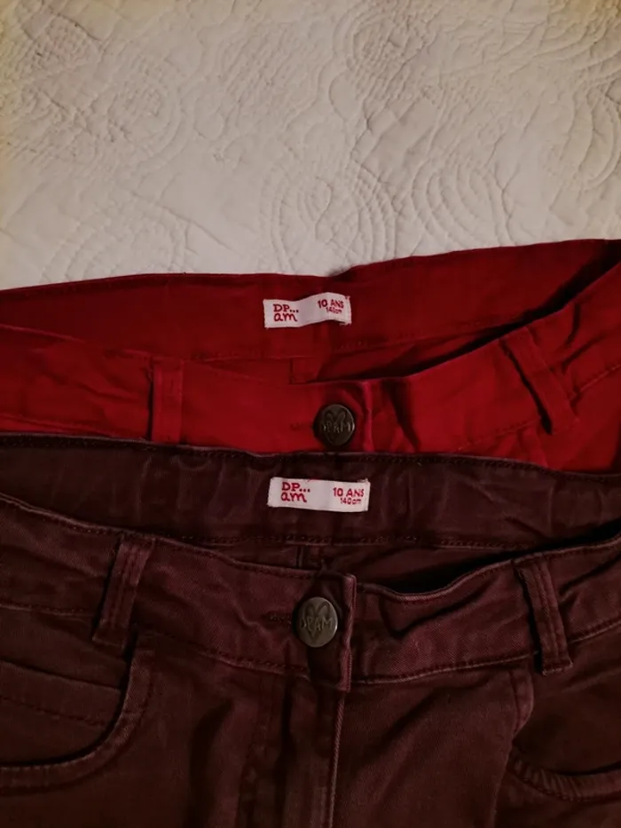 Lot de 2 pantalons DPAM - 10 ans - photo numéro 2