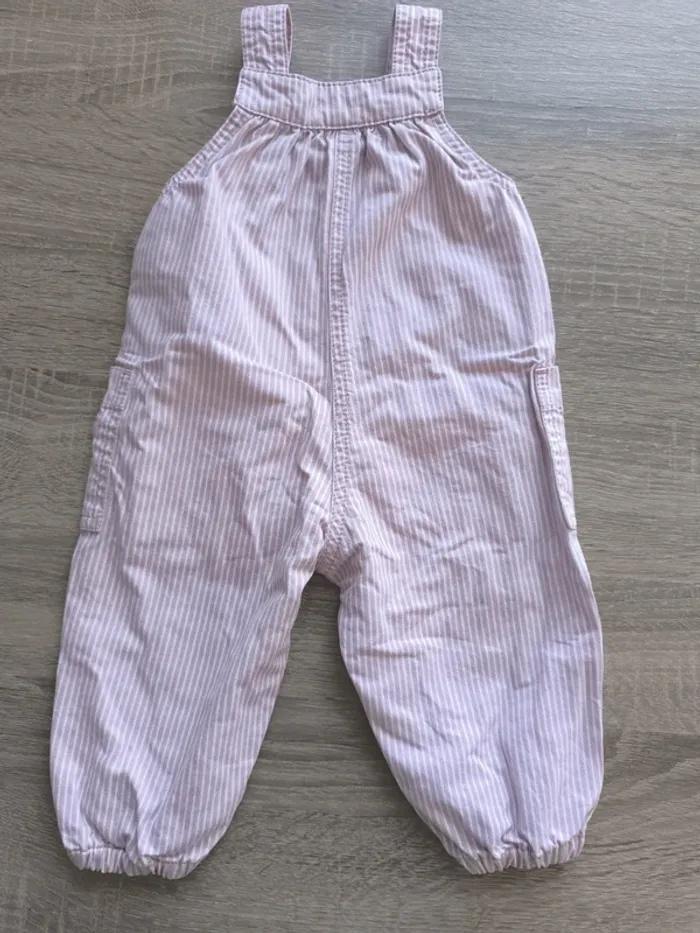 Salopette rayé rose et blanche Petit bateau 6 mois - photo numéro 7