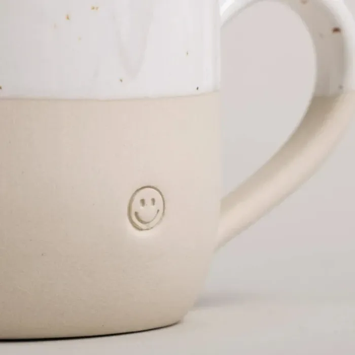 Jolie tasse à cappuccino "smiley" en céramique - NEUVE - photo numéro 4