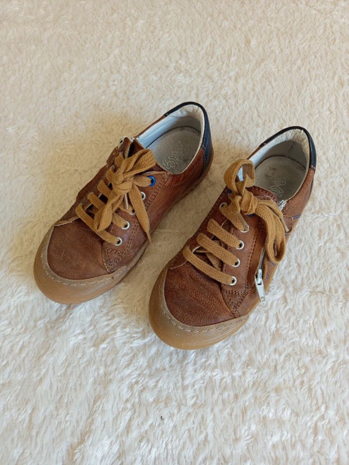 Chaussures à lacets et zip en cuir Bellamy en 31 - photo numéro 3