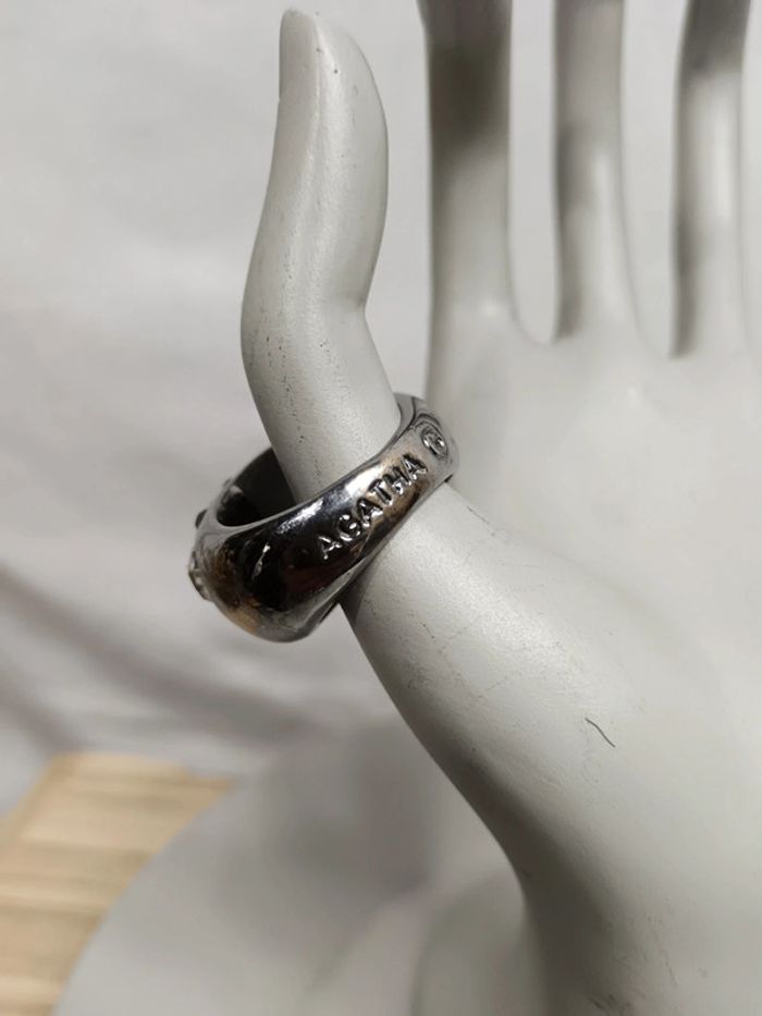 Bague argenté et strass | Agatha Paris | t. 55 - photo numéro 4