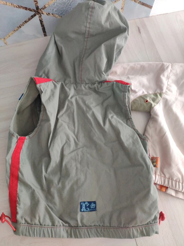 Deux vestes été garçon légères avec capuche 12 mois - photo numéro 6