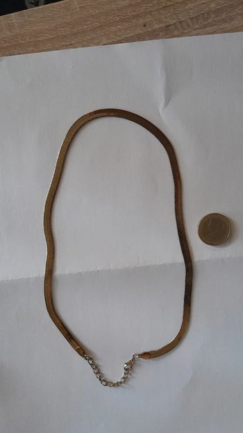 Sublime collier vintage chaîne plate