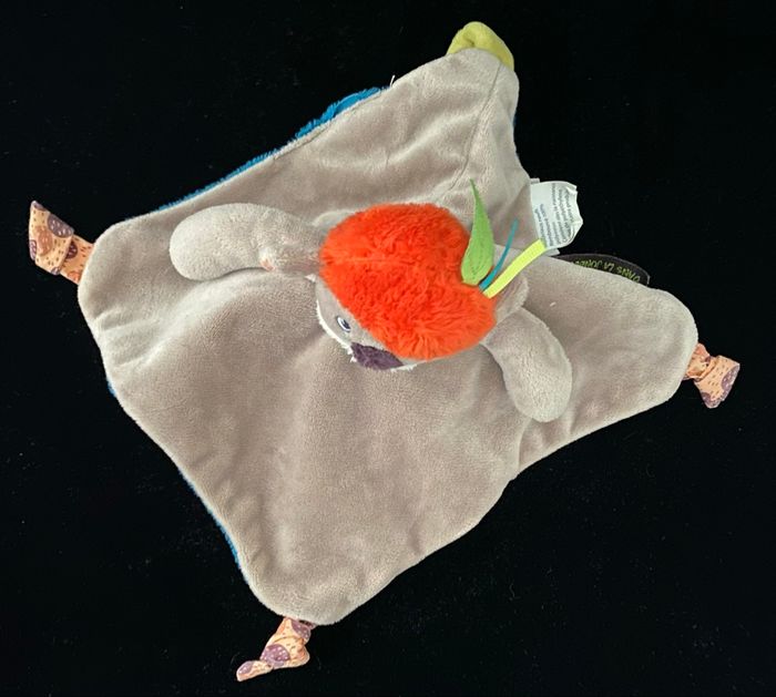 ❤️Doudou koala / panthère réversible beige bleu moulin roty dans la jungle - photo numéro 2