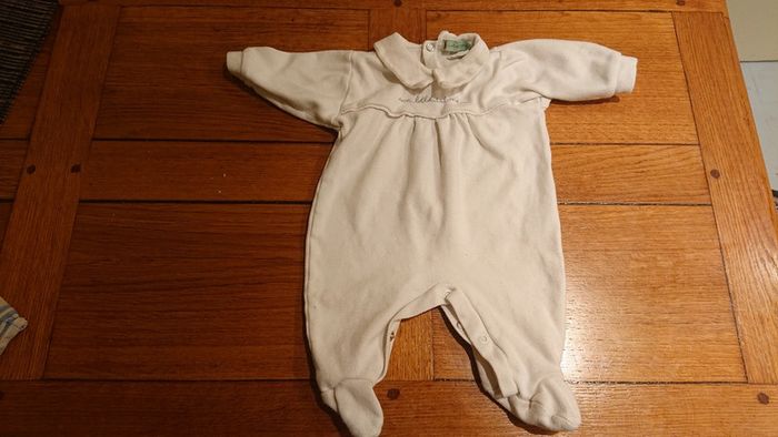 Pyjama blanc bébé nouveau né fille 3 mois