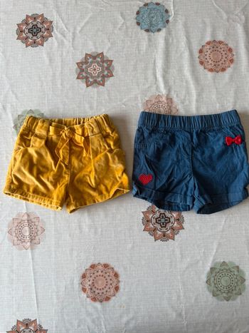 Lot short petite fille