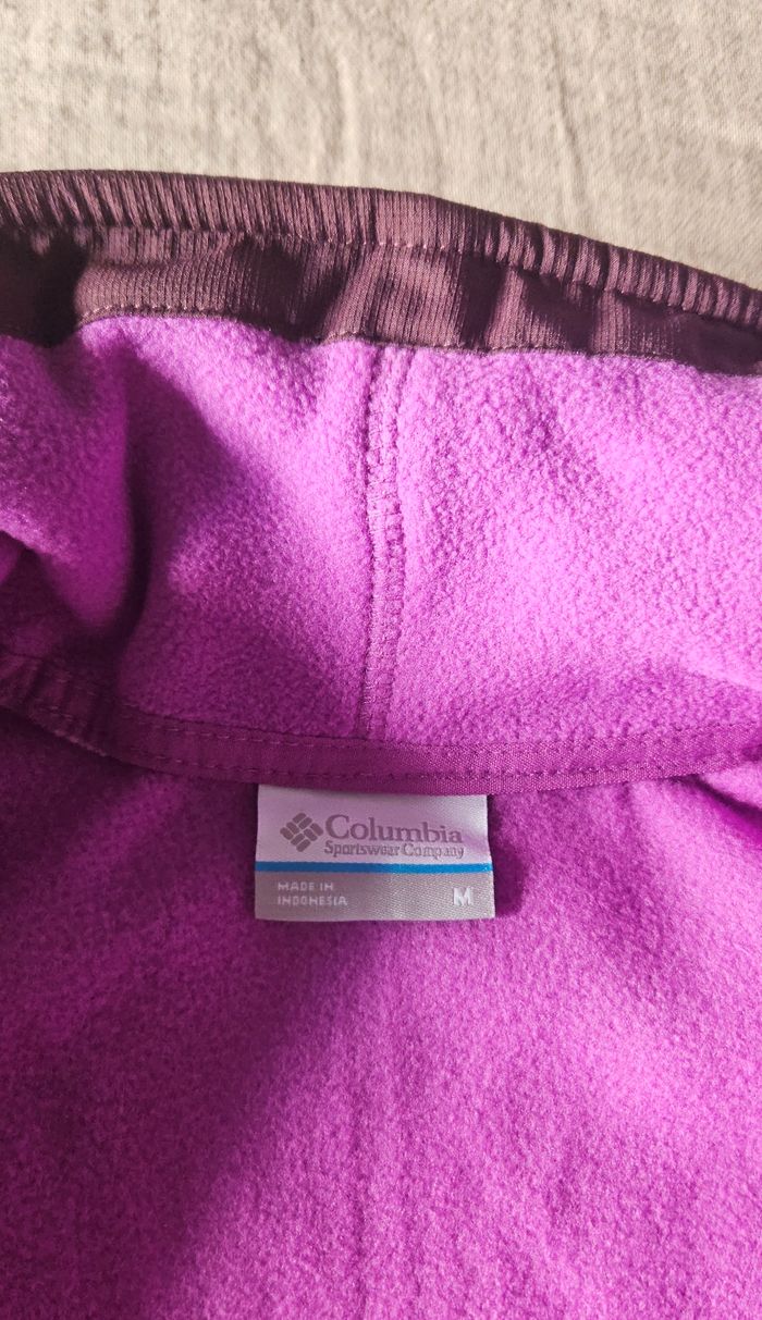 Veste polaire Columbia Sequoia Grove Full Zip taille M - neuve violet mauve razzle/moonvista - photo numéro 7