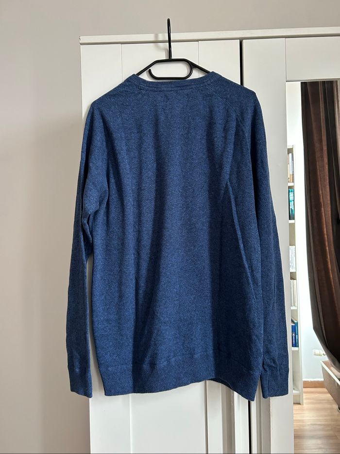 Pull bleu à motifs Homme Bizzbee Taille L - photo numéro 7