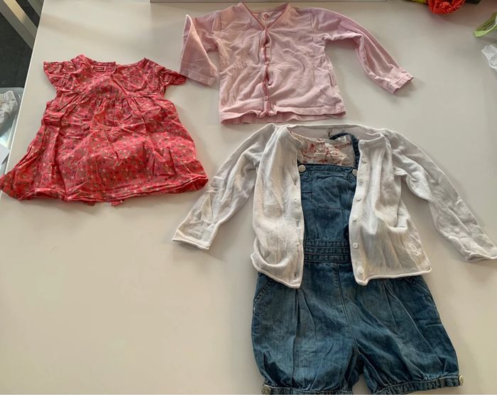 Lot été salopette short et haut