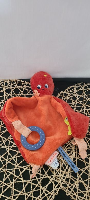 Doudou plat poulpe Paulie de Moulin Roty