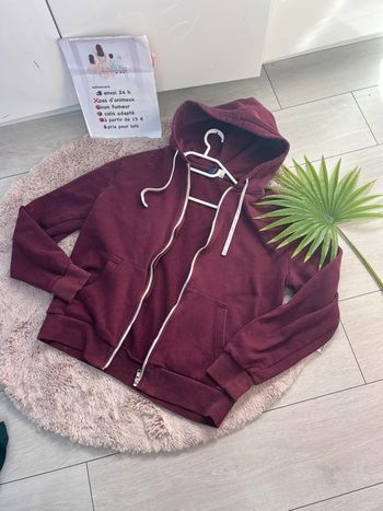 sweat à capuche zippé