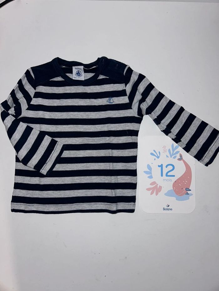 Tee shirt petit bateau 12 mois