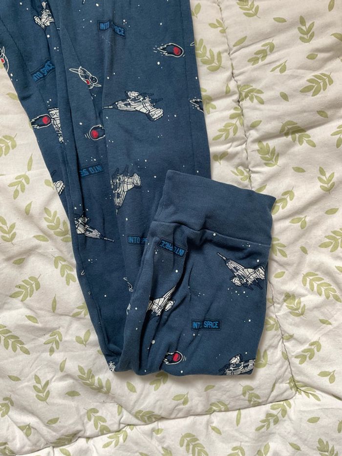 pyjama 2 pièces en coton marine motifs espace 14 ans kiabi - photo numéro 11