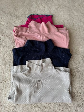 👚 lot 4 sous pulls - bébé fille -24 mois - Kiabi - orchestra ect-tres bon état