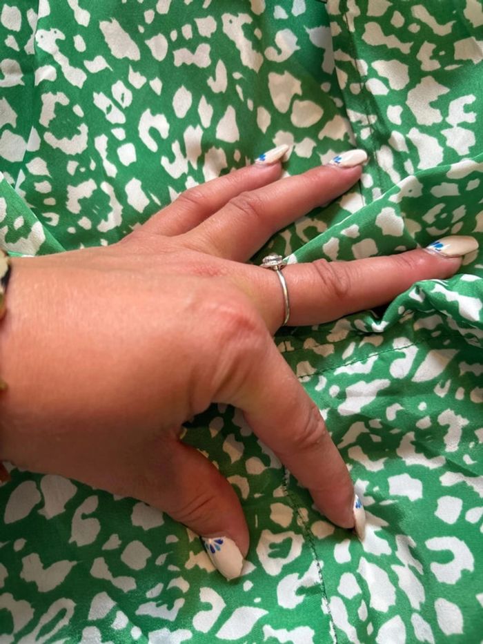 Robe longue verte et blanche GOA taille M - photo numéro 13