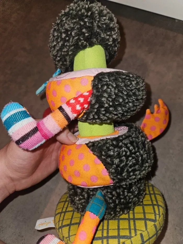 Peluche Ebulobo avec anneau à empiler – déco ou jeu d’éveil - photo numéro 2