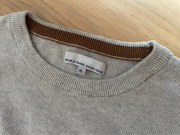 Pull marine et gris - Jules - XL - photo numéro 3