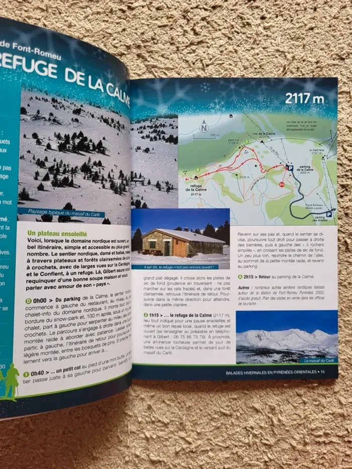 Livre "25 balades hivernales à pied ou en raquettes" - Pyrénées Orientales - photo numéro 9