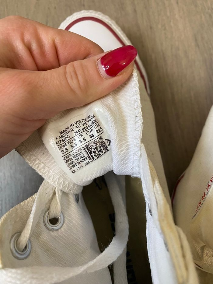 Converse blanche taille 36 - photo numéro 3