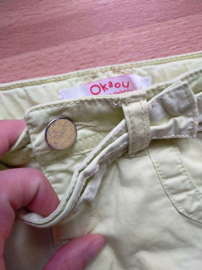 Joli short jaune vif 18 mois - photo numéro 2