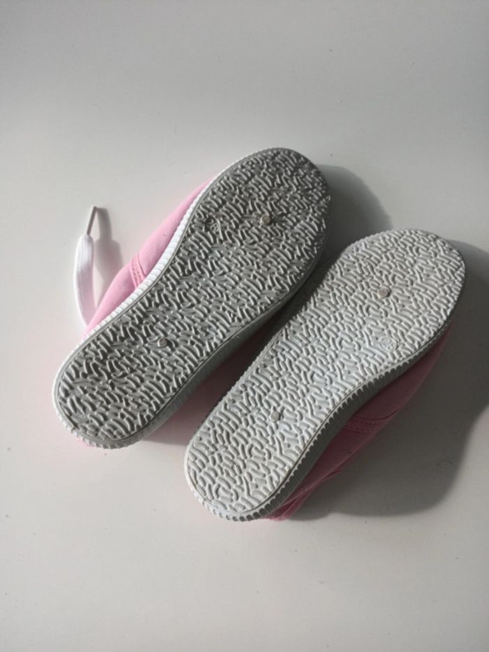 Chaussures lacets salomé fille 28 rose et blanc - photo numéro 3