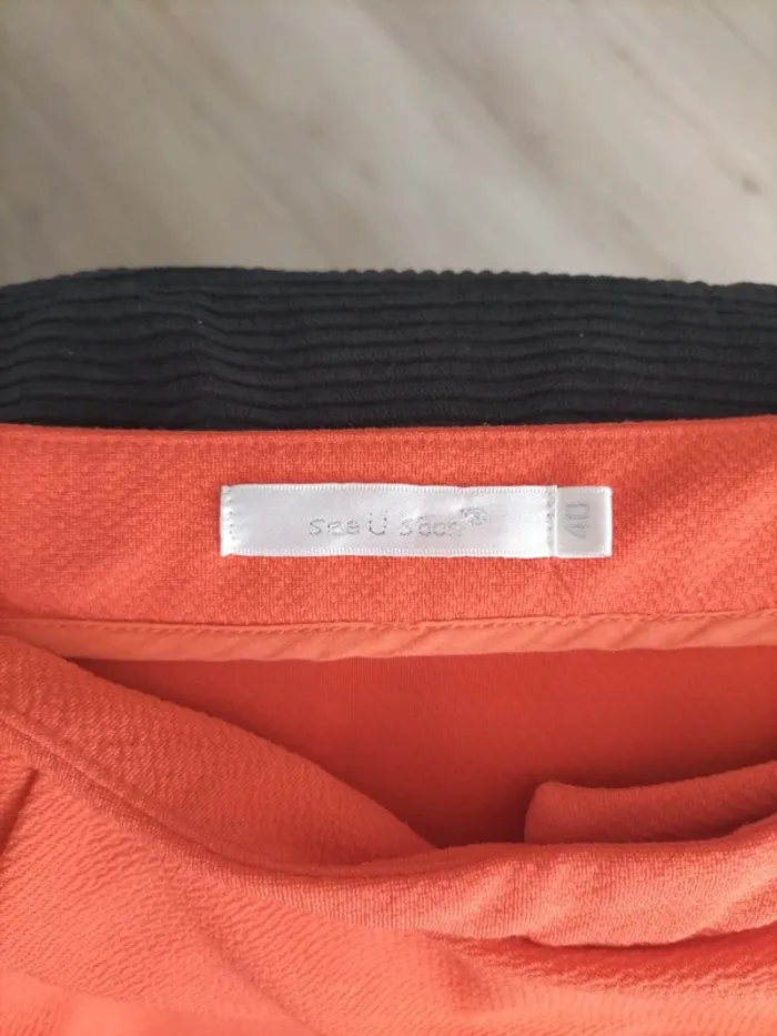 Jupe courte orange See U soon - photo numéro 3